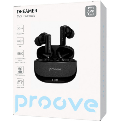 Купить Беспроводные наушники Proove Dreamer TWS with ANC (APP) 64369 - Ncase
