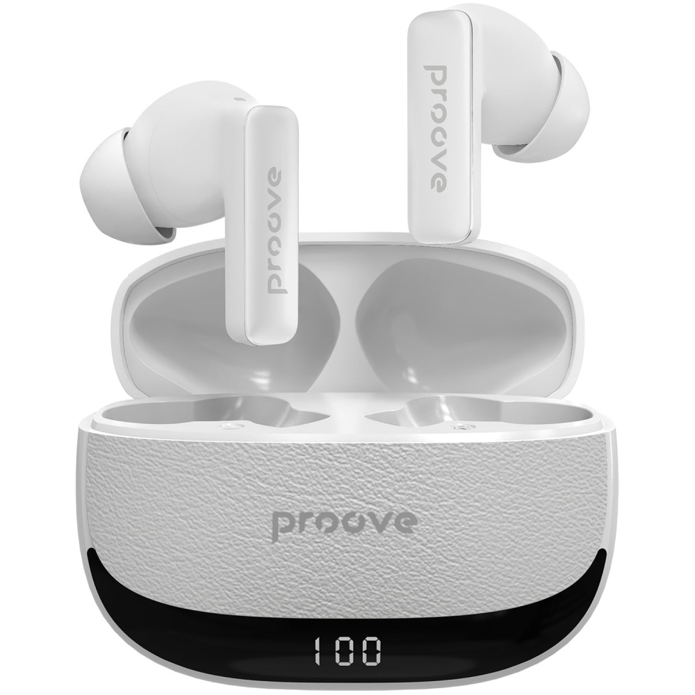 Беспроводные наушники Proove Dreamer TWS with ANC (APP) white (TWDM0001AP02) Белый на картинке №1