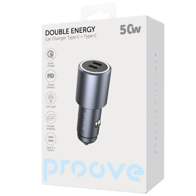 Купить АЗУ Proove Double Energy 50W (Type-C + Type-C) 60073 - Ncase