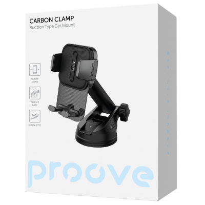 Купить Автодержатель Proove Carbon Clamp Suction Type Car Mount 67120 - Ncase