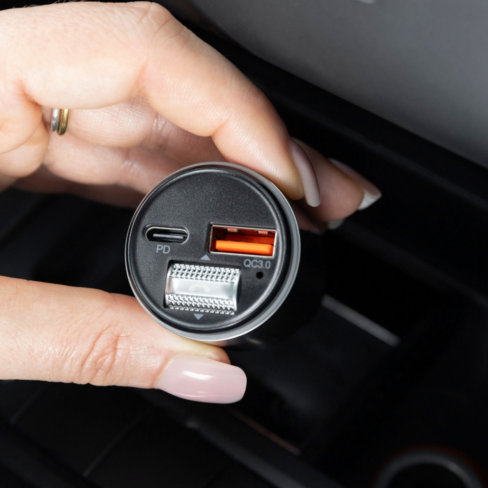 Автомобильное ЗУ Proove FM Launcher Power Drive 30W (PD+QC3.0) Type-C+USB+AUX - фото 8