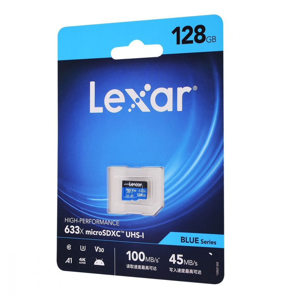 Micro SDXC Card LEXAR 633x (Class 10 UHS-I U3) 128GB