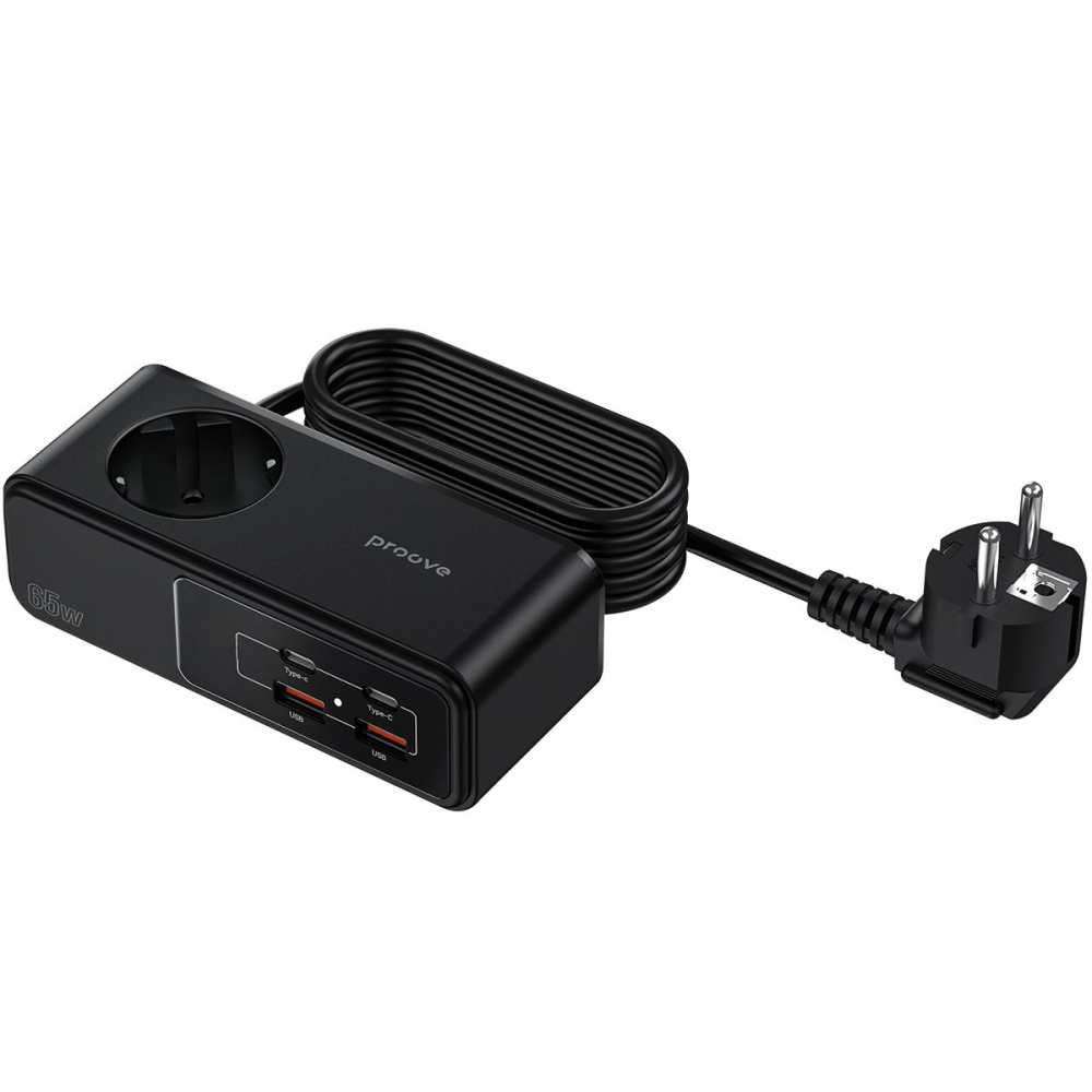 Мережевий фільтр Proove Homester Pro 65W (AC + 2xType-C + 2xUSB) 1.5m — Придбати в Україні - фото 2