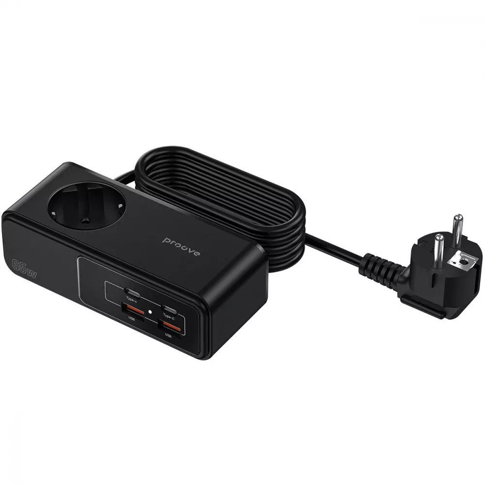 Сетевой фильтр Proove Homester Pro 65W (AC + 2xType-C + 2xUSB) 1.5m - фото 2