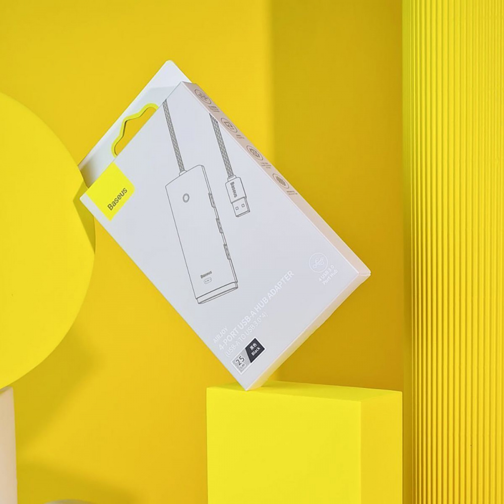 USB-Хаб Baseus Lite Series 4-in-1 (Type-C to USB 3.0*4) (0.25m) — Придбати в Україні - фото 9