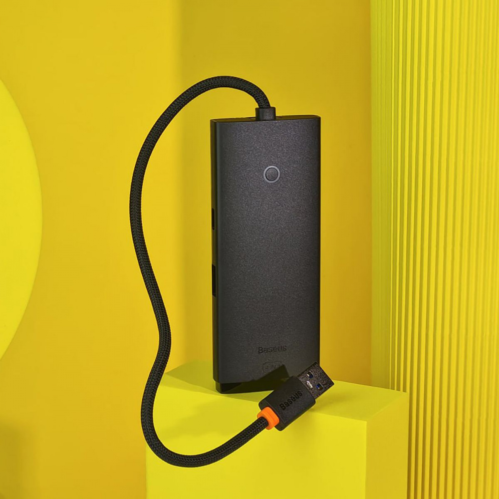 USB-Хаб Baseus Lite Series 4-in-1 (Type-C to USB 3.0*4) (0.25m) — Придбати в Україні - фото 1