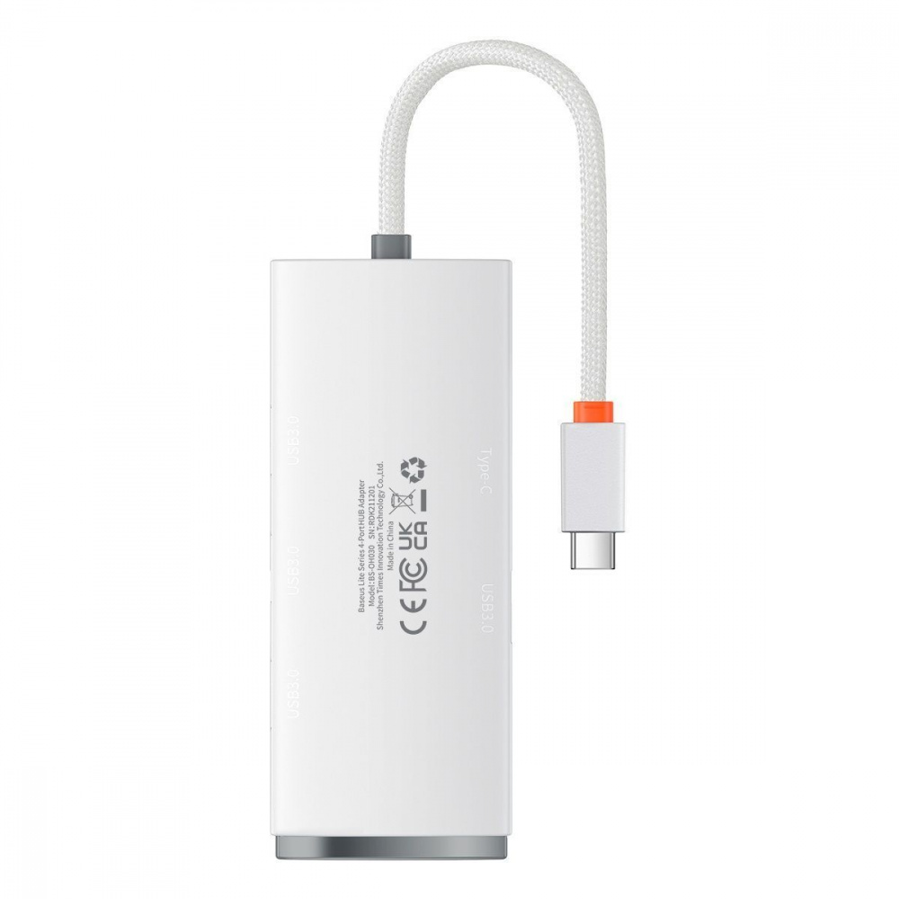 USB-Хаб Baseus Lite Series 4-in-1 (Type-C to USB 3.0*4) (0.25m) — Придбати в Україні - фото 7