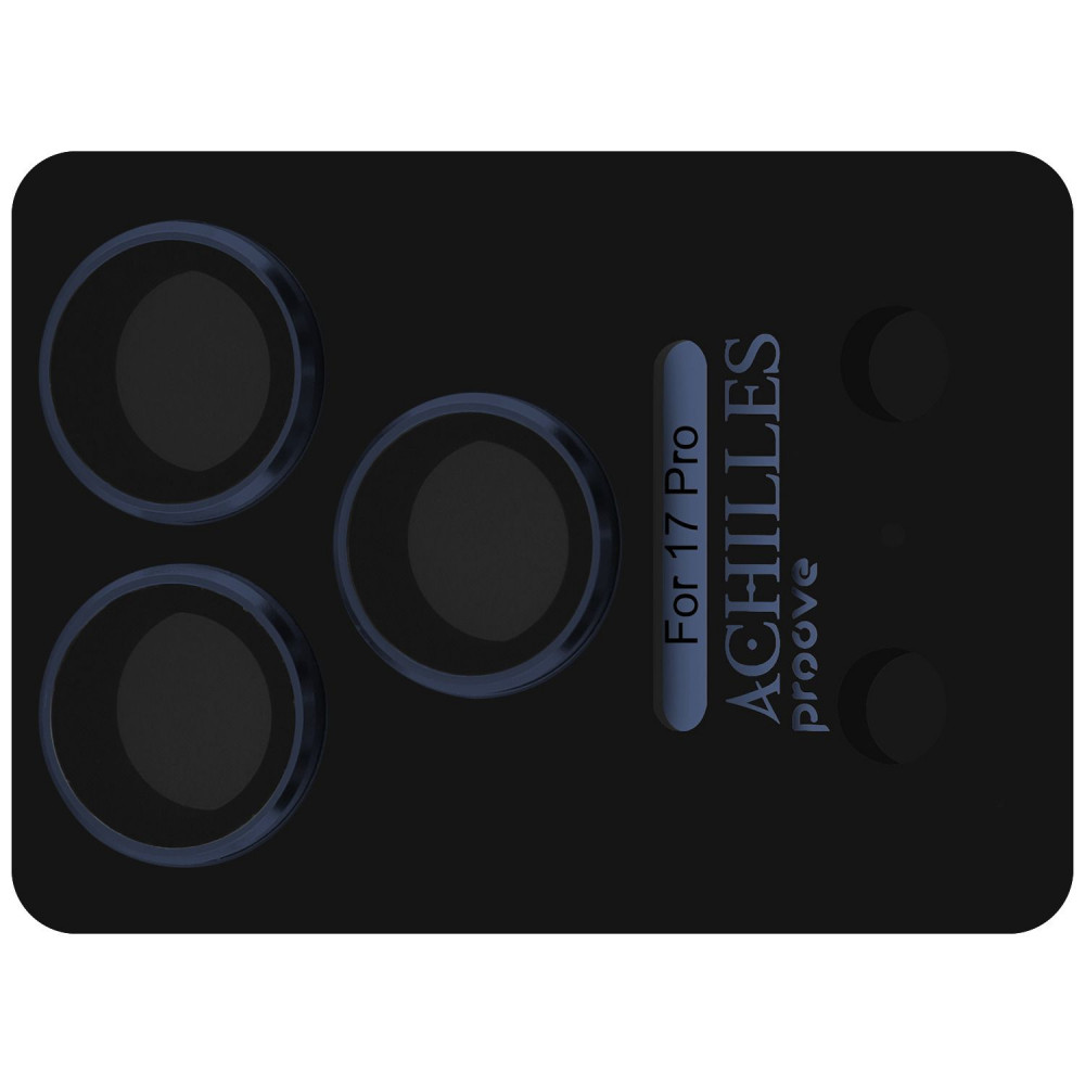 Защитное стекло Proove Achilles Full Metal iPhone 17 Pro deep blue (CPPAFM17P008) Синий на картинке №4