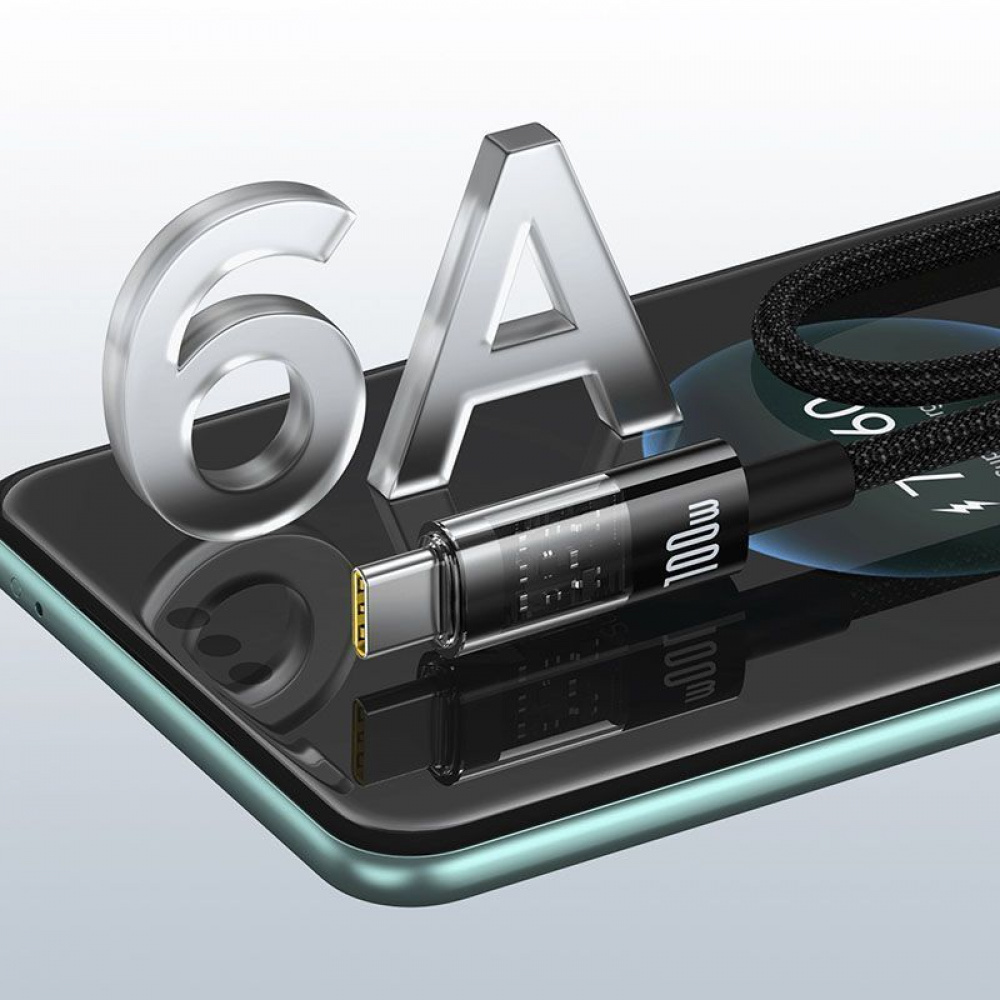 Кабель Baseus Gem Fast-Charging Type-C 100W 1m — Придбати в Україні - фото 13
