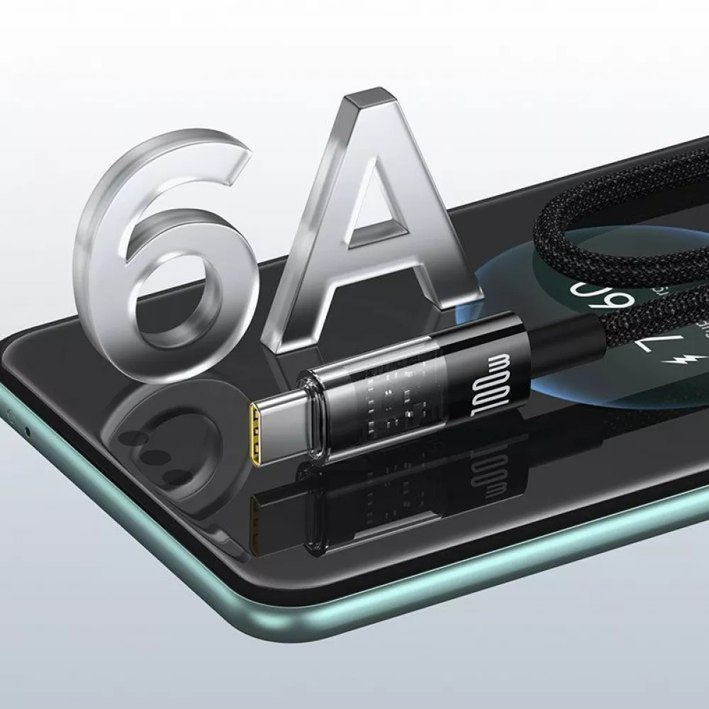 Кабель Baseus Gem Fast-Charging Type-C 100W 1m - фото 13