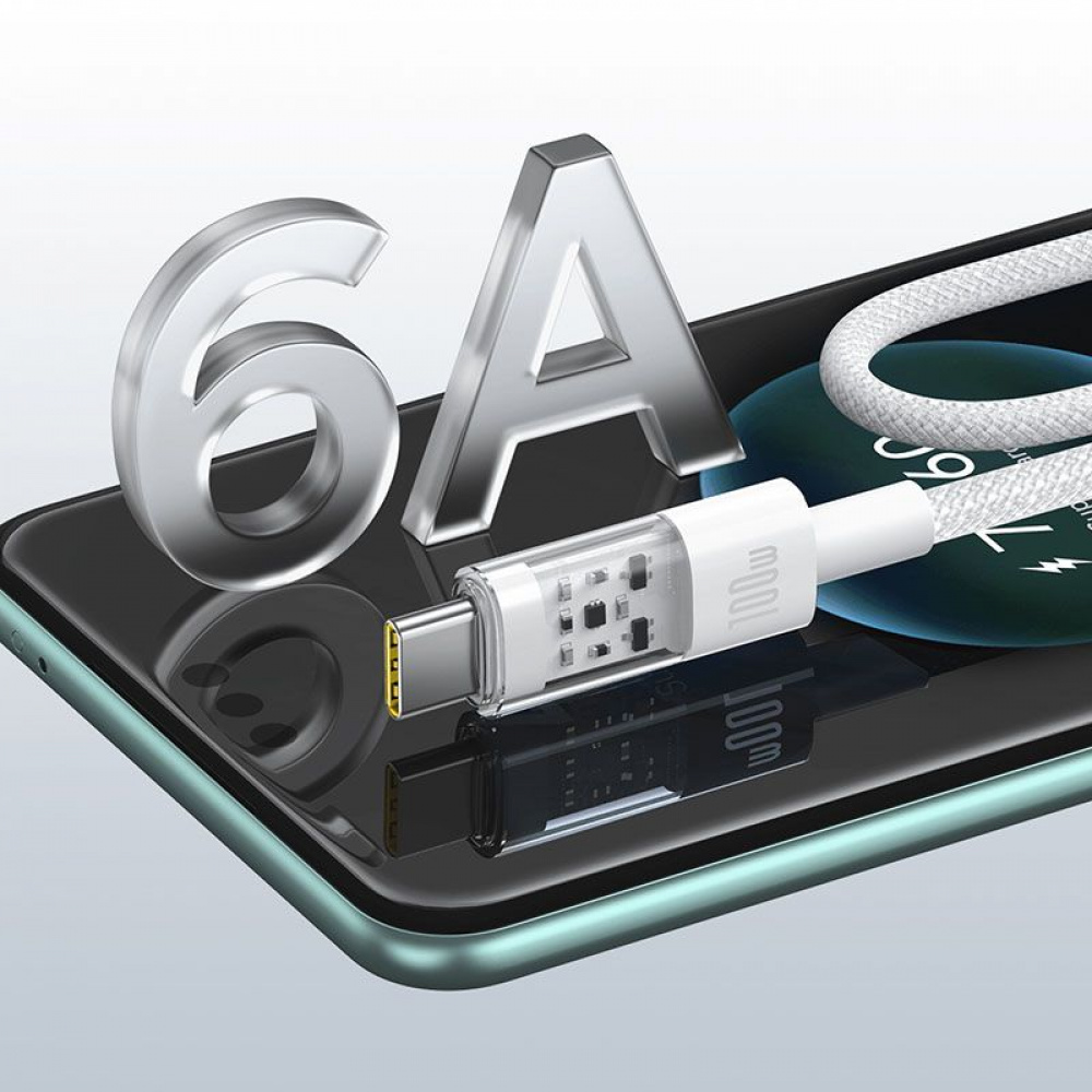 Кабель Baseus Gem Fast-Charging Type-C 100W 1m — Придбати в Україні - фото 3