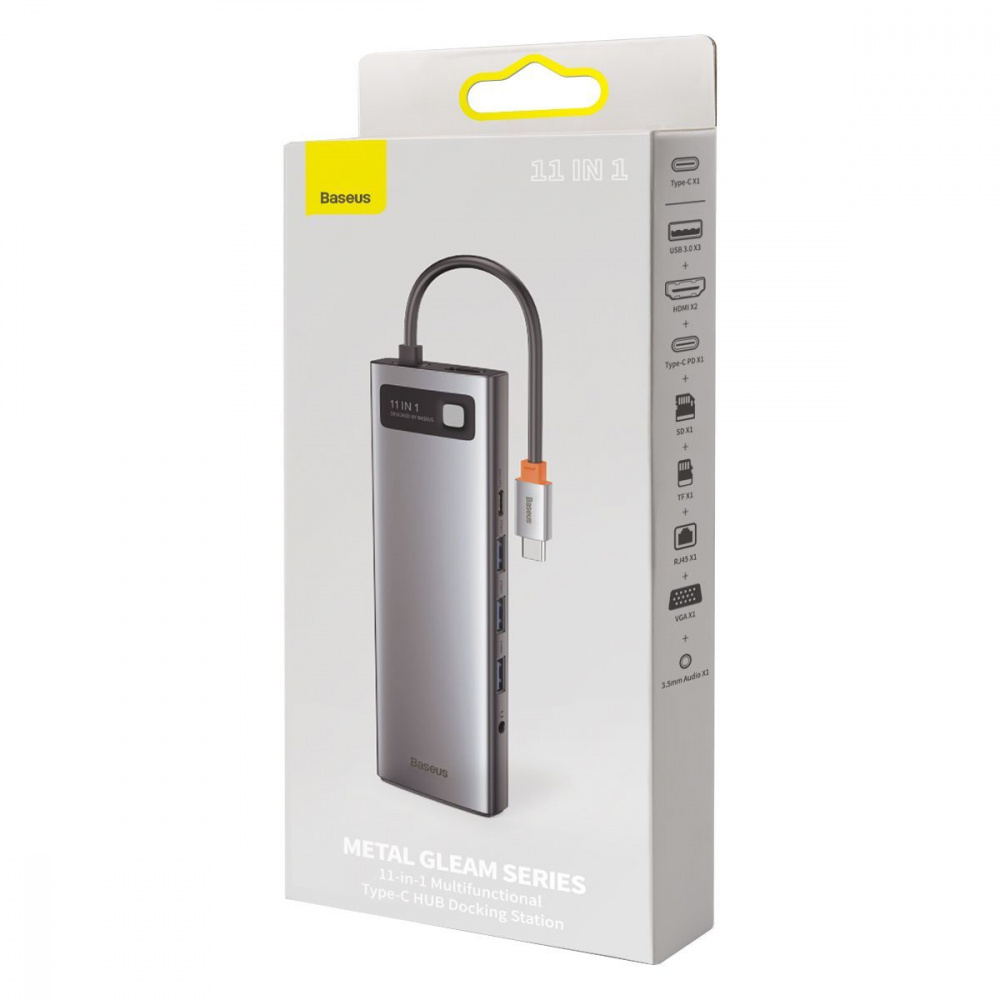 USB-Хаб Baseus Metal Gleam Series 11-in-1 Type-C — Придбати в Україні