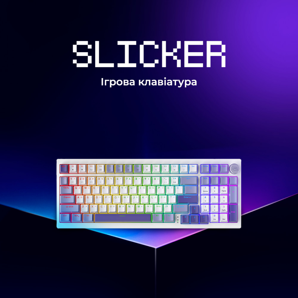 Бездротова клавіатура Proove Gaming Slicker (Ukraine Layout) — Придбати в Україні - фото 1
