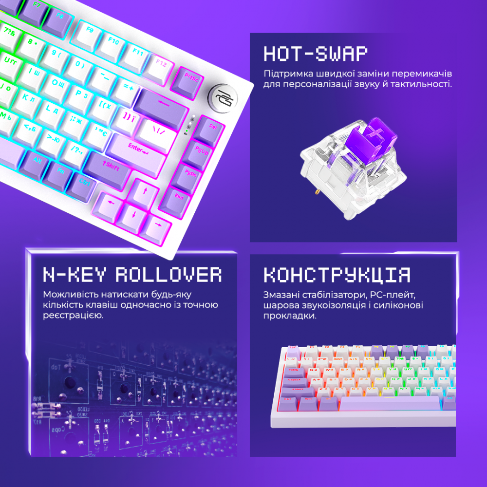 Беспроводная клавиатура Proove  Gaming Coupe (Ukraine Layout) - фото 2