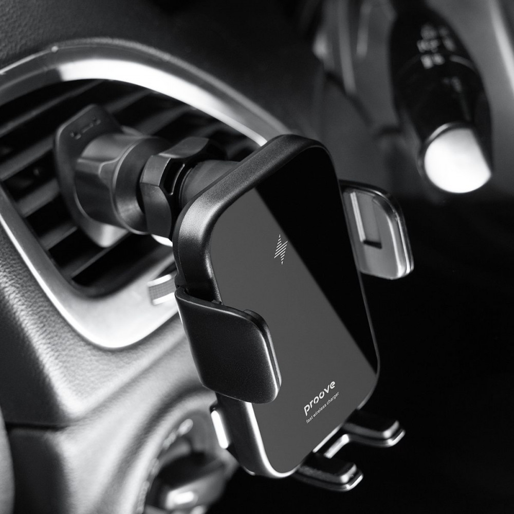 Автодержатель с Беспроводной Зарядкой Proove Triple Clamp 15W - фото 11