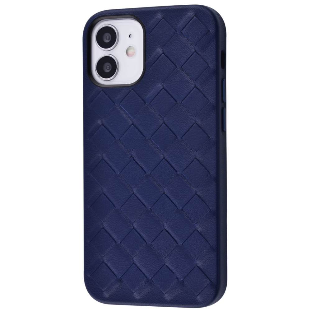 Чехол Genuine Leather Case Weaving Series iPhone 12 mini - фото 1