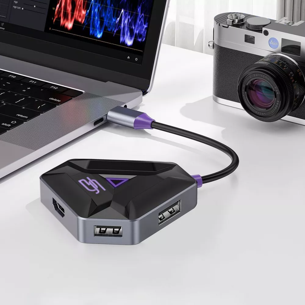 Type-C-Хаб Proove Gaming Spectre (2*USB3.0 + Type-C + PD100W + HDMI) - фото 3