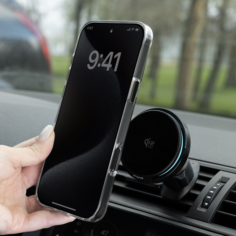 Автодержатель с Беспроводной Зарядкой Proove Spark Qi2.2 25W - фото 7
