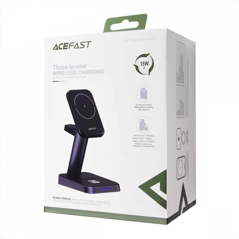 Безпровідний ЗП Acefast E3 3 in 1 — Придбати в Україні