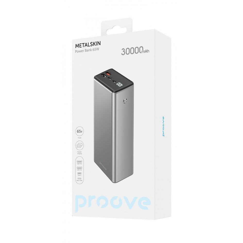 Портативна Батарея Proove Metalskin 65W 30000mAh — Придбати в Україні - фото 1