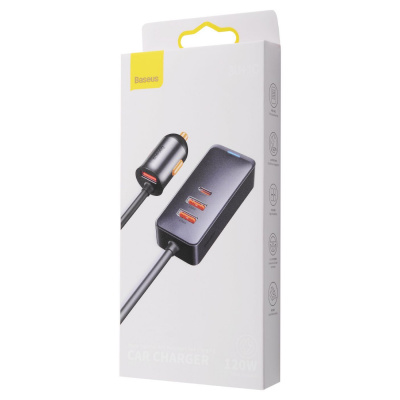 АЗП Baseus Share Together PPS Multi-Port With Extension Cord 3USB + Type-C 120W