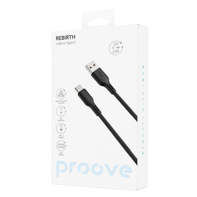 Кабель Proove Rebirth USB to Type-C 2.4A (1m) — Придбати в Україні