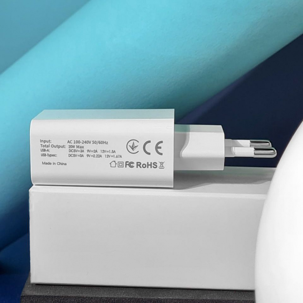 СЗУ Proove Rapid 20W (Type-C + USB) - фото 8
