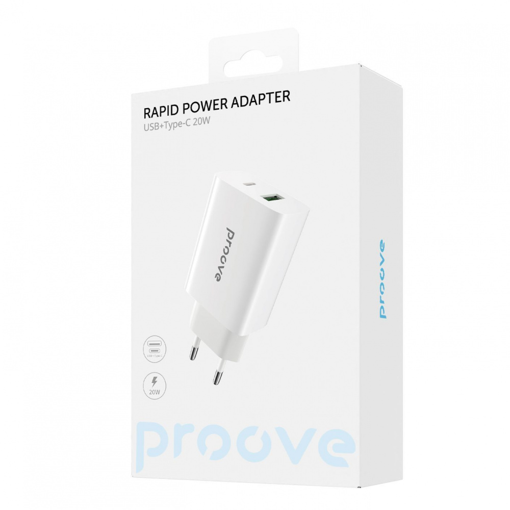 СЗУ Proove Rapid 20W (Type-C + USB) - фото 1