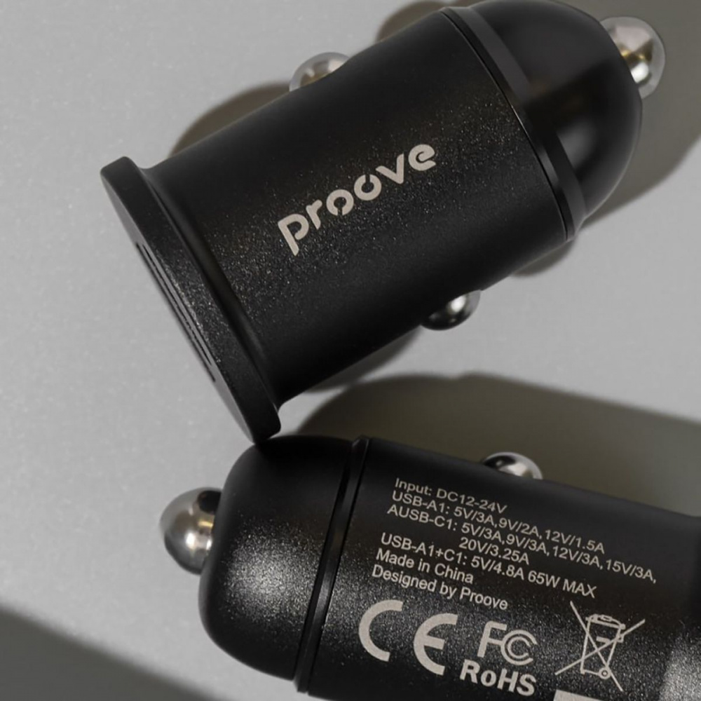 Автомобильное ЗУ Proove Tiny Power 20W (USB + Type-C) - фото 5