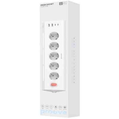 Мережевий фільтр Proove Prism Socket (5xAC + 2xType-C + 2xUSB) 1.6m — Придбати в Україні