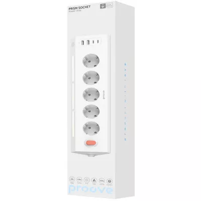 Мережевий фільтр Proove Prism Socket (5xAC + 2xType-C + 2xUSB) 1.6m — Придбати в Україні
