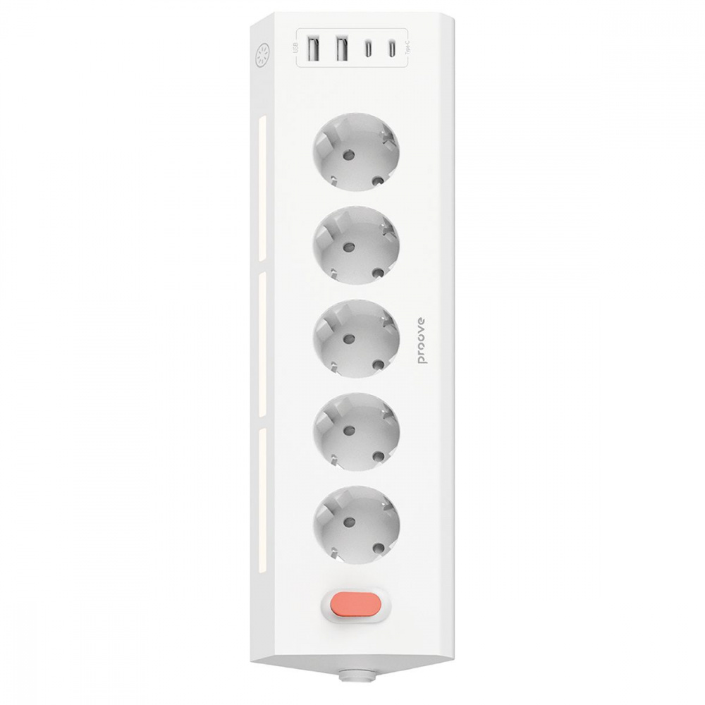 Сетевой фильтр Proove Prism Socket (5xAC + 2xType-C + 2xUSB) 1.6m