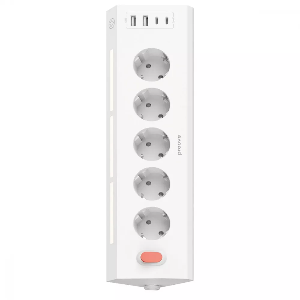 Сетевой фильтр Proove Prism Socket (5xAC + 2xType-C + 2xUSB) 1.6m