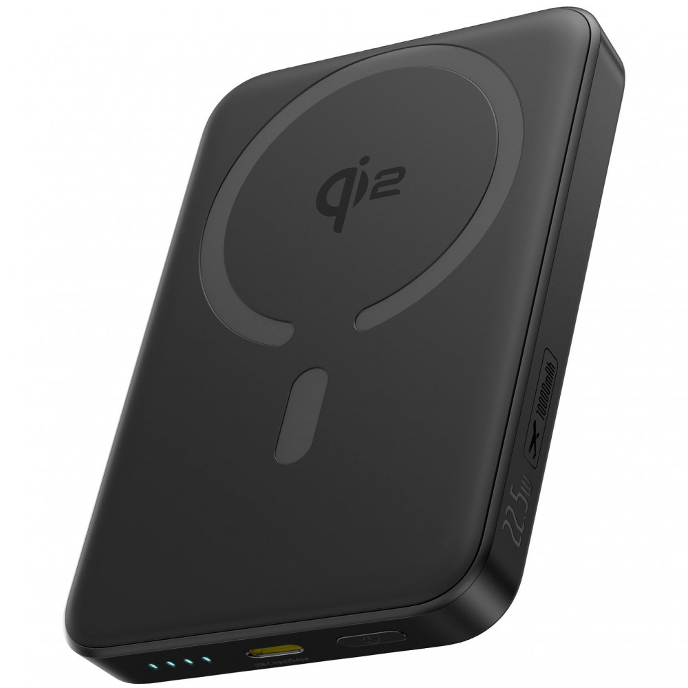 Портативна Батарея Baseus FM12 Qi2 10000mAh 22.5W black (E0028500) Чорний на малюнкі №1