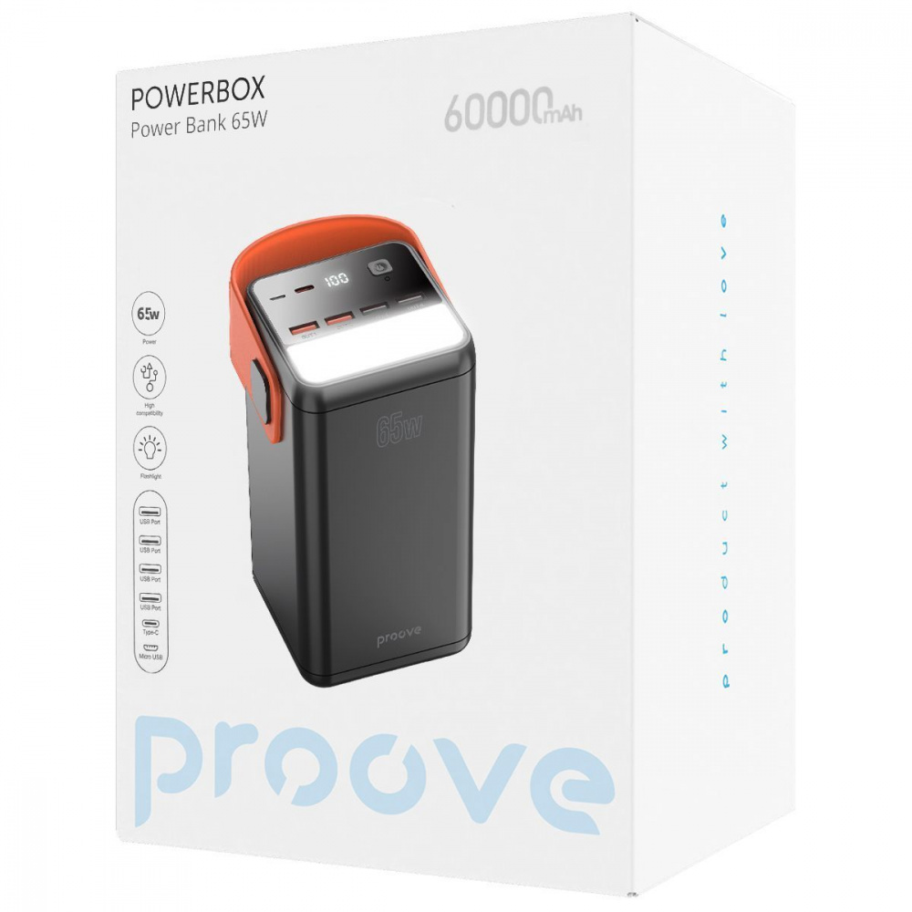 Портативна Батарея Proove Powerbox 65W 60000mAh — Придбати в Україні - фото 1