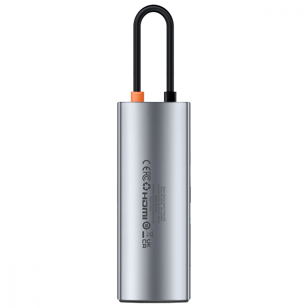 Type-C-Хаб Baseus Metal Gleam Series 7-Port (Type-C to HDMI4K 60Hz+3xUSB3.0+PD+SD/TF) — Придбати в Україні - фото 5