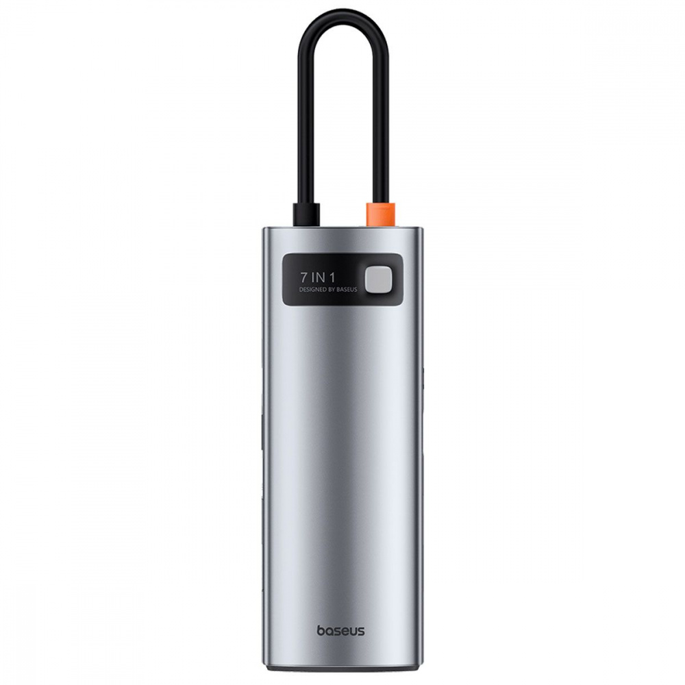 Type-C-Хаб Baseus Metal Gleam Series 7-Port (Type-C to HDMI4K 60Hz+3xUSB3.0+PD+SD/TF) — Придбати в Україні