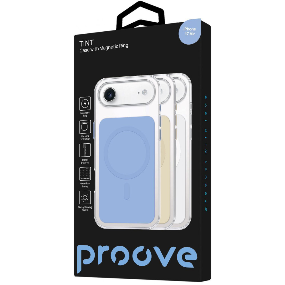 Чехол Proove Tint Case with Magnetic Ring iPhone 17 Air light gold (PCTCIP17AR65) светлое золото на картинке №2