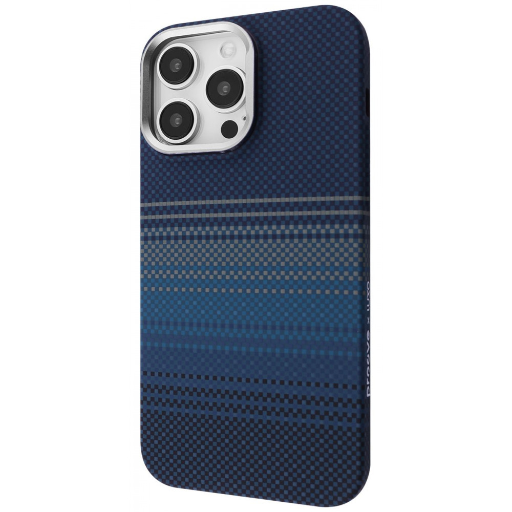 Чохол Proove Gleam Case with Magnetic Ring iPhone 16 Pro Max blue stripes на малюнкі №1