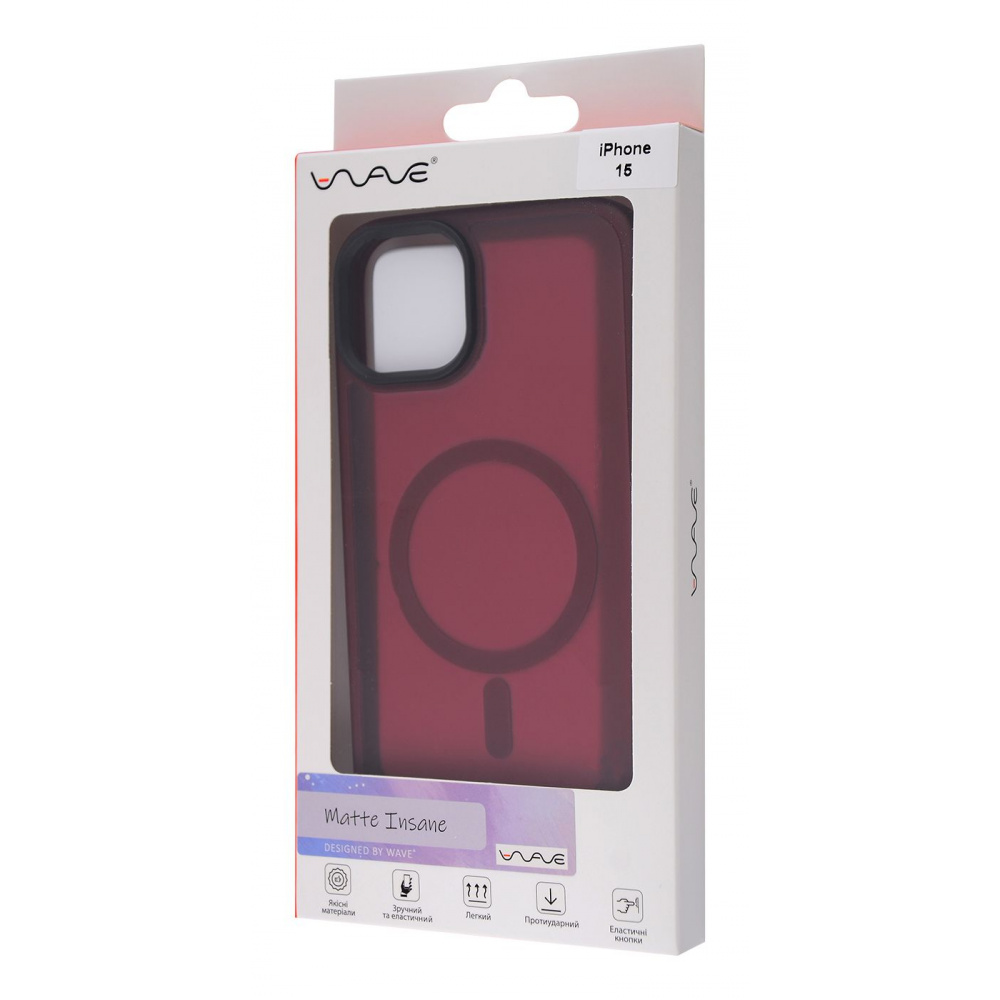 Чохол WAVE Matte Insane Case with MagSafe iPhone 15 - фото 1