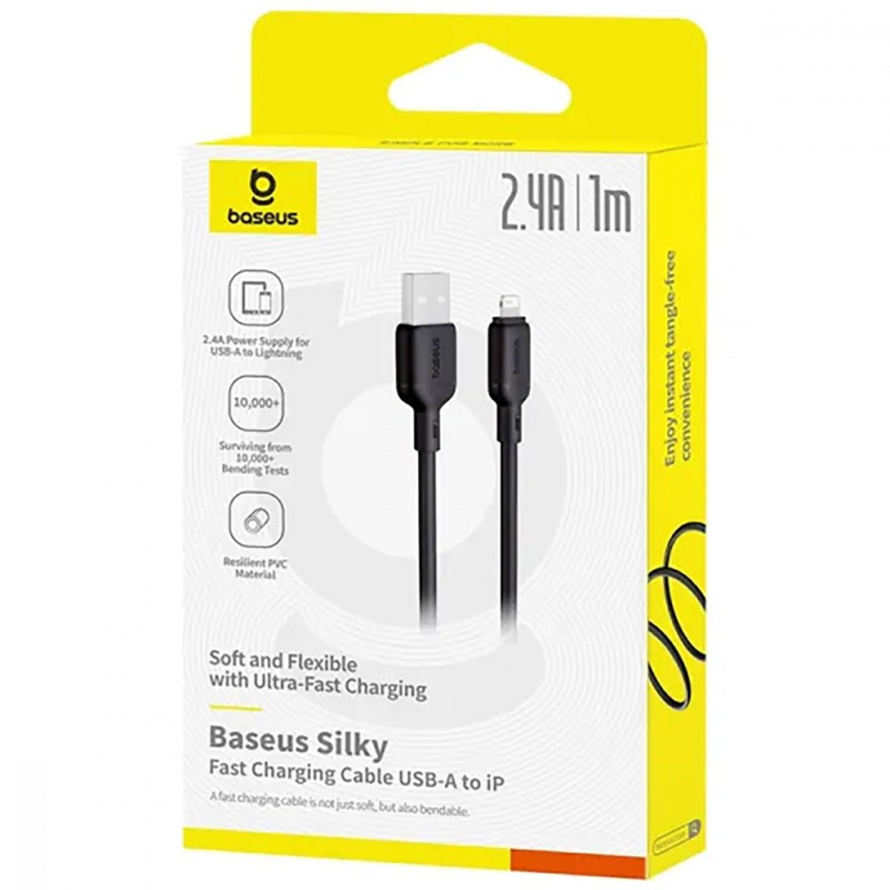 Кабель Baseus Silky Series Fast Charging Lightning 2.4A (1m) — Придбати в Україні - фото 1