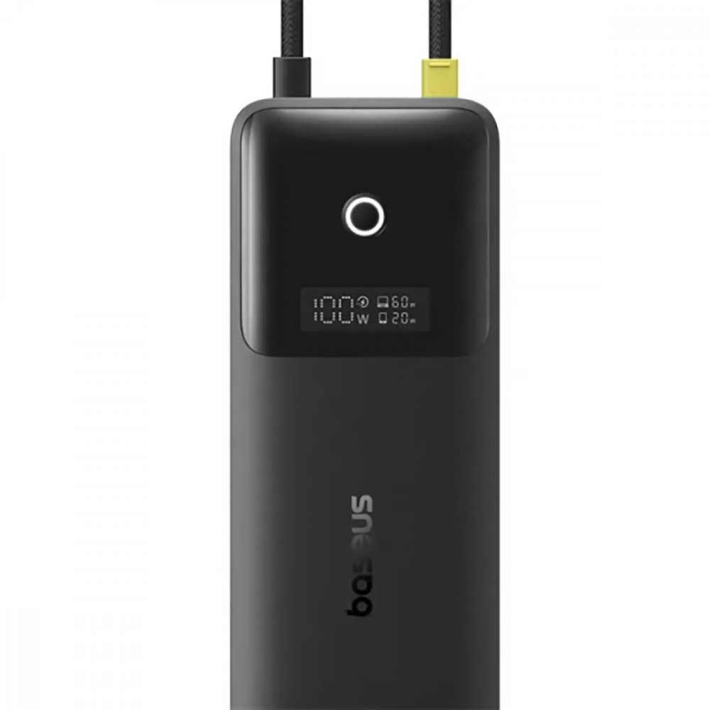 Type-C-Хаб Baseus Dual Fast Charging 6-in-1 (Type-C to HDMI 4K 60Hz+USB-A (10Gbps)+Type-C (10Gbps)+T black на малюнкі №3