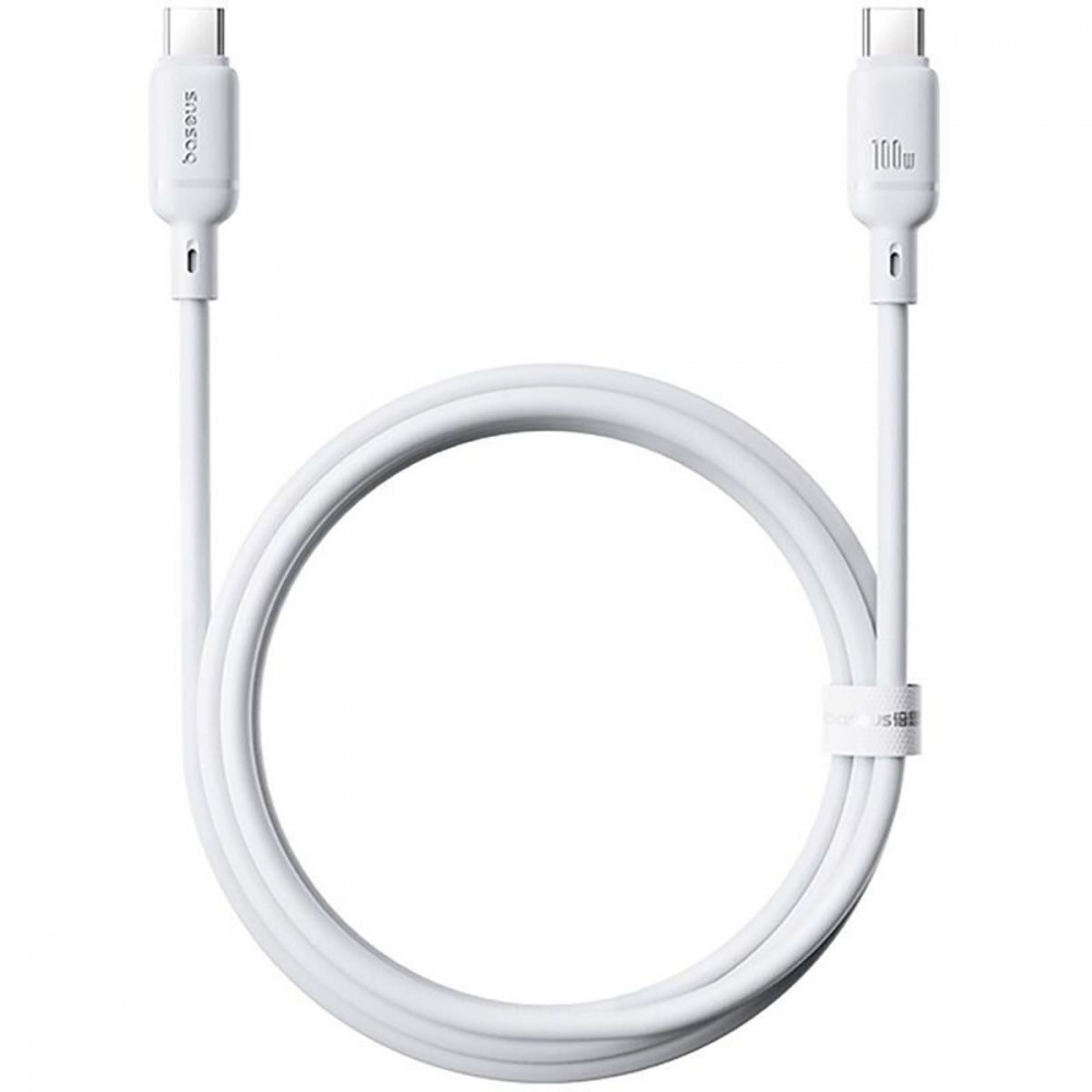 Кабель Baseus Silky Series Fast Charging Type-C to Type-C 100W (1m) - фото 2