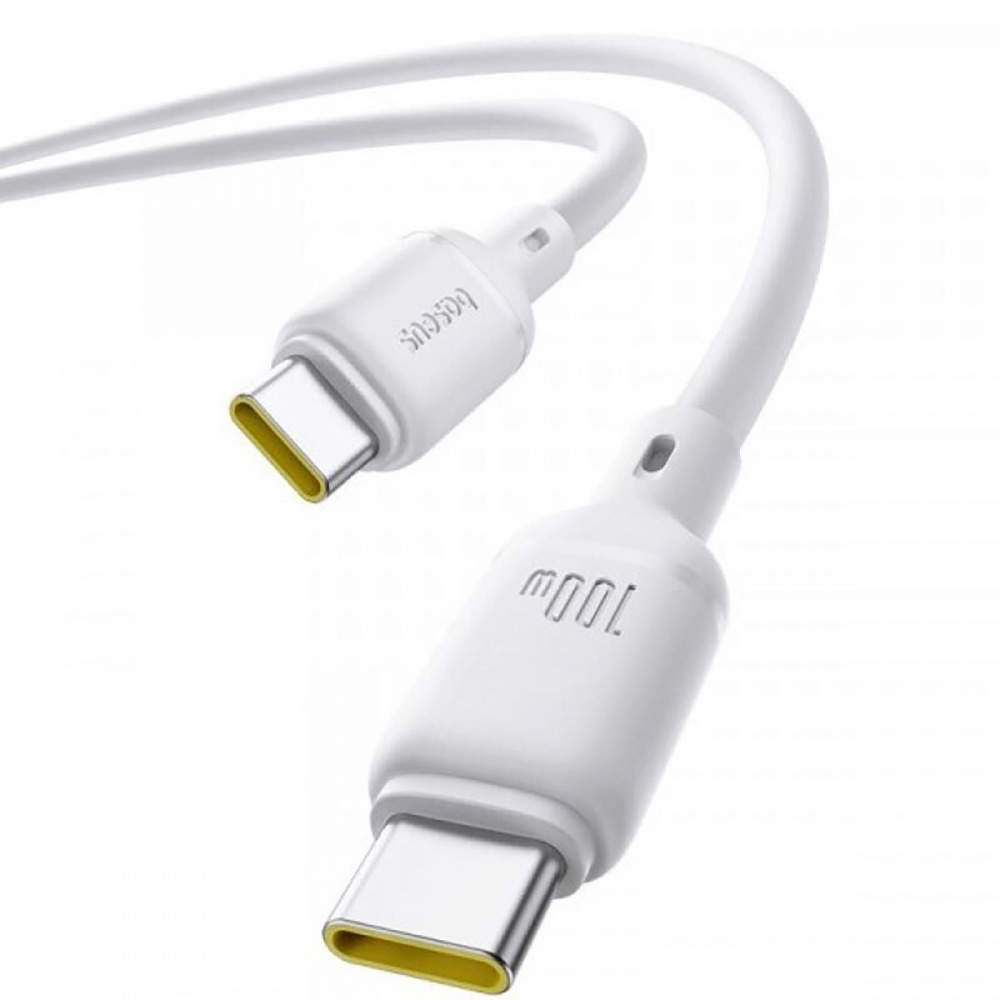 Кабель Baseus Silky Series Fast Charging Type-C to Type-C 100W (1m) - фото 3
