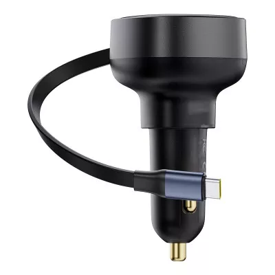 АЗП Baseus Enjoyment Pro Car Charger Type-C + Retractable Type-C Cable 60W — Придбати в Україні