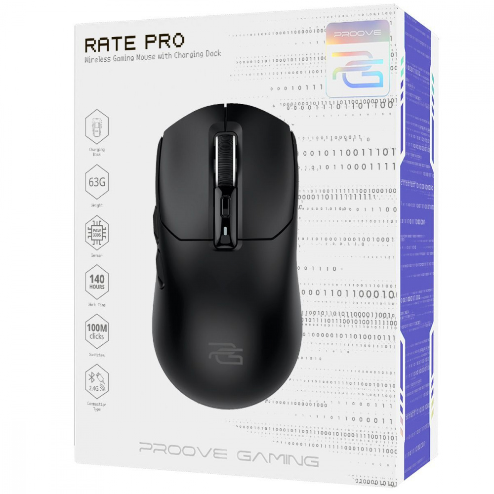Бездротова ігрова миша Proove Gaming Rate Pro with Charging Dock — Придбати в Україні - фото 1