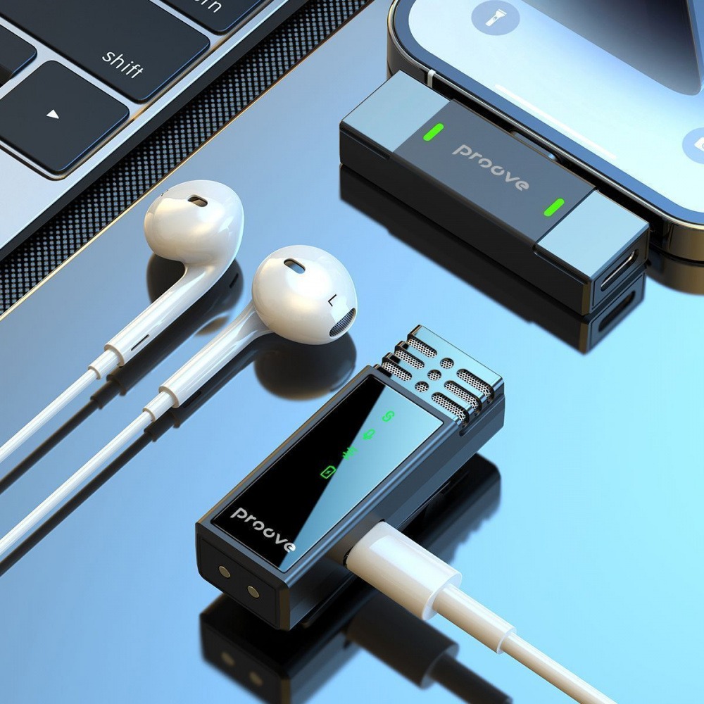 Бездротовий петличний мікрофон Proove Record Type-C — Придбати в Україні - фото 6