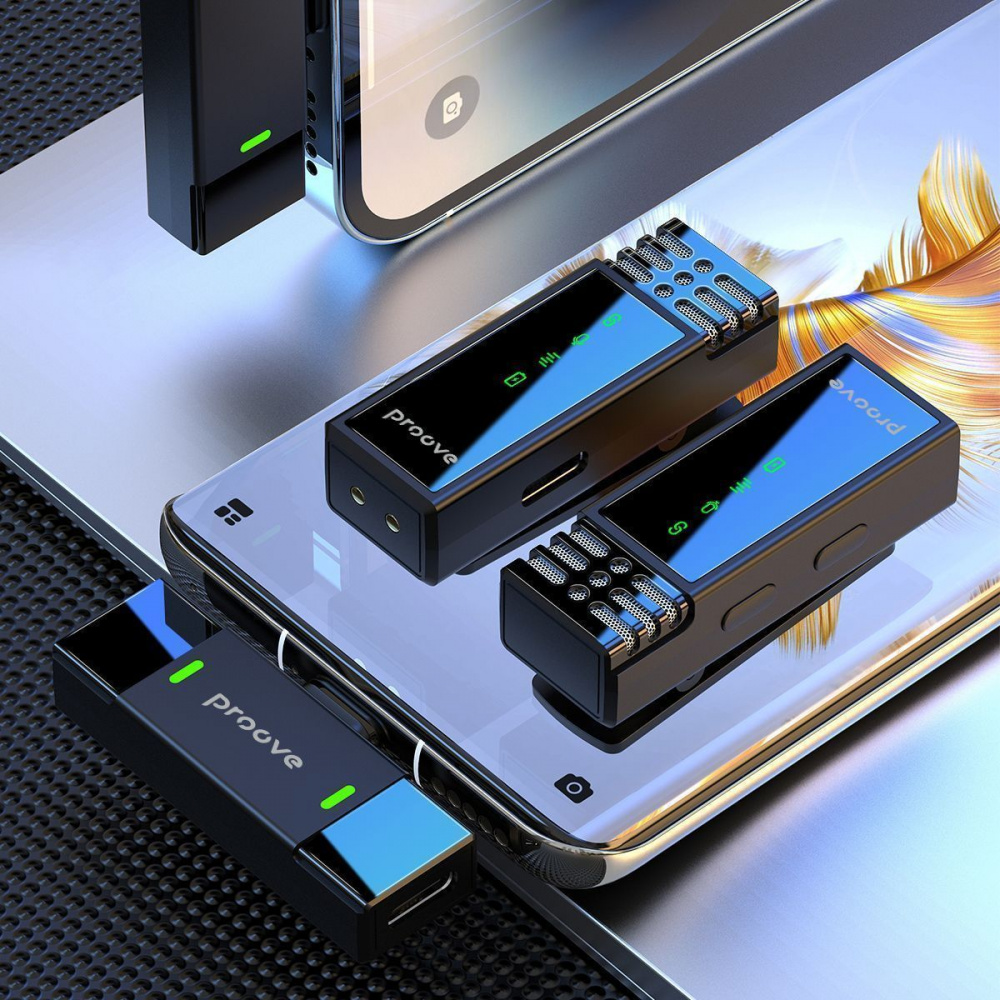 Бездротовий петличний мікрофон Proove Record Type-C — Придбати в Україні - фото 7