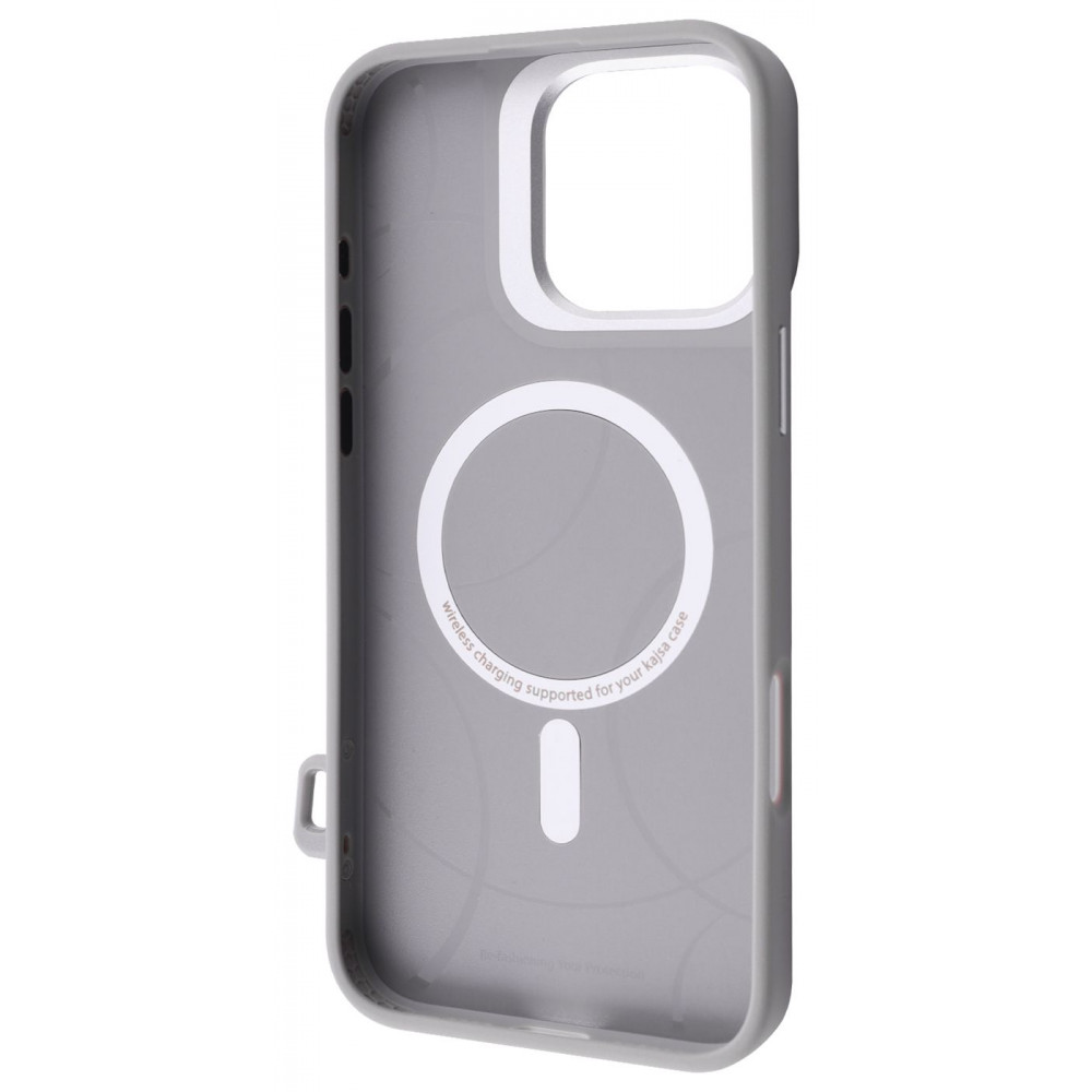 Чехол Kajsa Fluid Art with Magnetic Ring iPhone 16 Pro Max black на картинке №3