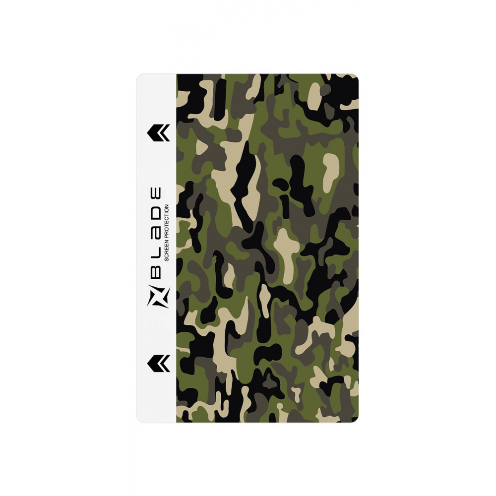 Защитная гидрогелевая пленка BLADE Hydrogel Screen Protection back Military Camouflage series (stock) - фото 5